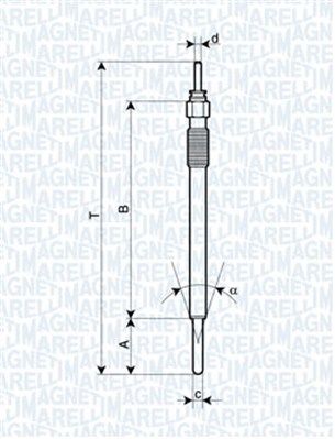 MAGNETI MARELLI Hehkutulppa 062900091304